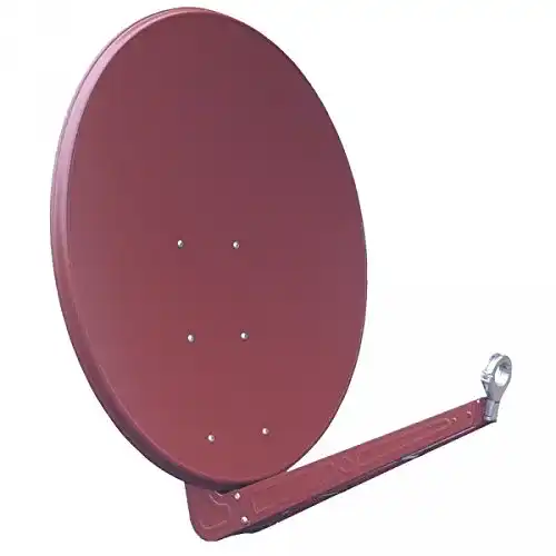 Satellitenschüssel 100 cm Gibertini Antenne aus Aluminium in Ziegelrot