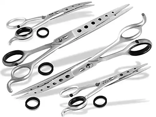 Hundescheren Set von InstrumenteNRW 4-teiliges Grooming-Set