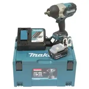 Makita DTW1002RTJ Akku-Schlagschrauber 18 V mit 2 Akkus und Ladegerät