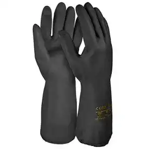Gummihandschuhe Solidstar HandschuhMan – Schwarze Neopren, 1 Paar
