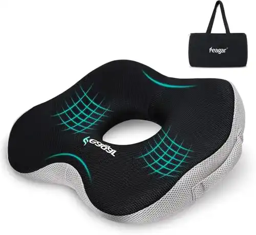 Feagar Donut Sitzring – Ergonomisches Sitzkissen für Büro und Auto