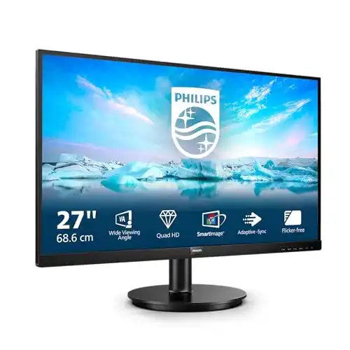 Philips 275V8LA Monitor mit Lautsprechern, 27 Zoll QHD