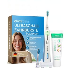 Emmi-Dent Platinum Ultraschallzahnbürste mit Batterie