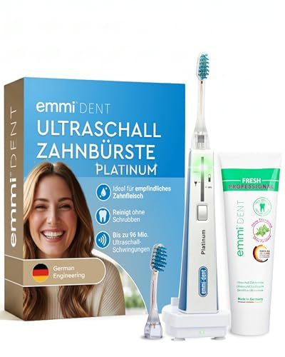 Emmi-Dent Platinum Ultraschallzahnbürste mit Batterie