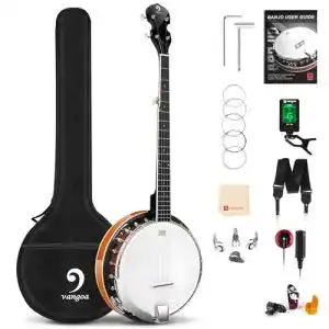 Vangoa 5-Saiten Banjo mit Remo Kopf und Solid Back