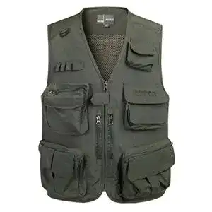 Anglerweste Cool&D für Herren Ärmellose Outdoor-Jacke mit Taschen