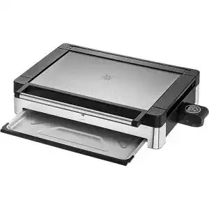 WMF Lono Elektrogrill Tischgrill elektrisch mit Glasdeckel und herausnehmbarer Auffangschale