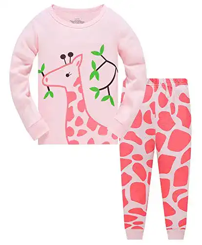 Pyjama für Mädchen aus Baumwolle mit Einhorn-Motiv
