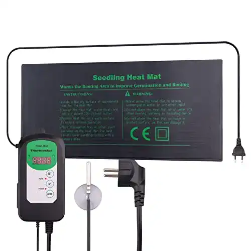 Heizmatte für Pflanzen mit Thermostat 18W 25,5 x 52,7 cm