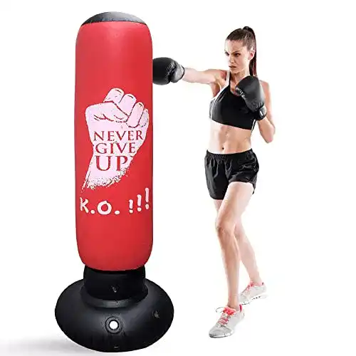 LncBoc 160cm Aufblasbarer Boxdummy für individuelles Training