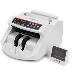 Geldzählmaschine mit Falschgelderkennung und LED-Displays
