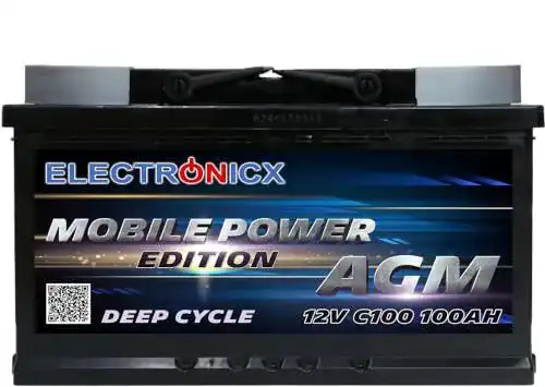 AGM-Batterie 100Ah 12V Mobile Edition für Wohnmobile und Boote