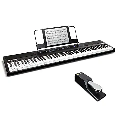 Alesis Recital Digitalpiano mit 88 halbgewichteten Tasten