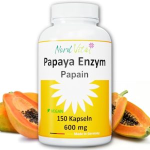 Papain Nord Vital Papaya Enzym 150 Kapseln