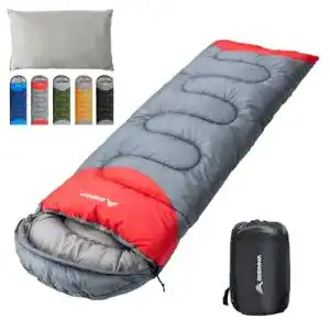 Wasserdichter Schlafsack Bisinna für 4 Jahreszeiten mit Kompressionssack