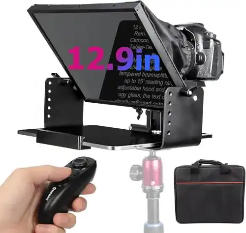 Moman MT12 Teleprompter 12 Zoll mit APP und Fernbedienung