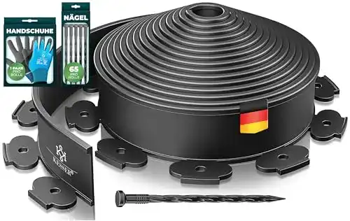 Kesser Flexible Kunststoff Rasenkante 10 Meter für den Garten
