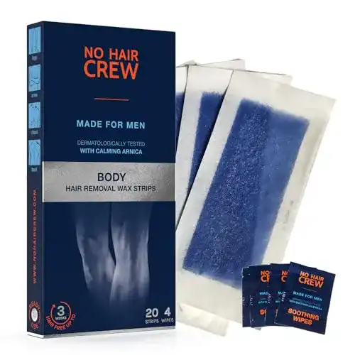 Kaltwachsstreifen für Körperhaarentfernung von NO HAIR CREW
