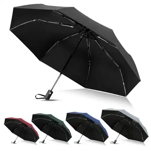 Regenschirm Vicloon mit 8 Edelstahl-Rippen und Automatikfunktion