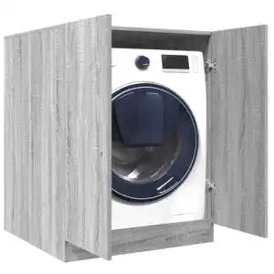 Waschmaschinenschrank Homiuse Grau Sonoma 71 x 71,5 x 91,5 cm