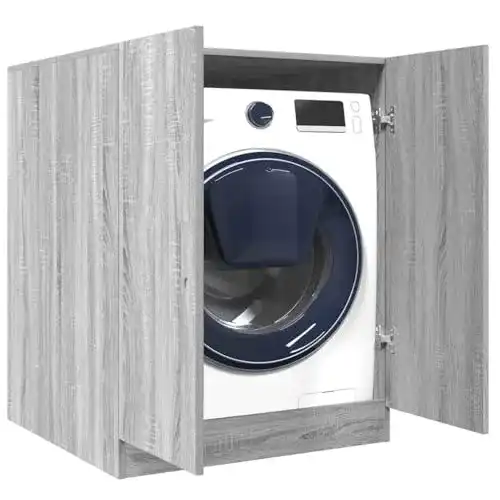 Waschmaschinenschrank Homiuse Grau Sonoma 71 x 71,5 x 91,5 cm