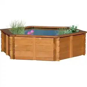Hochteich dobar 29230FSCe Hexagon Gartenteich 330 Liter