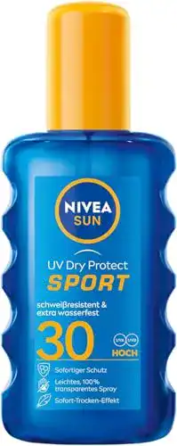 Sonnenspray Nivea Sun UV Dry Protect Sport LSF 30 (200 ml)