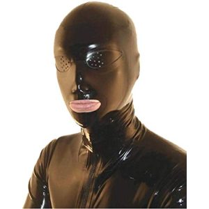 Latex Maske Mfmyee für Bondage und BDSM, Fetisch Kopfhaube
