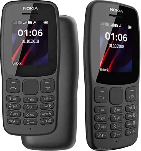 Nokia 106 Tastenhandy Dual SIM 4 GB 2018 in Dunkelgrau