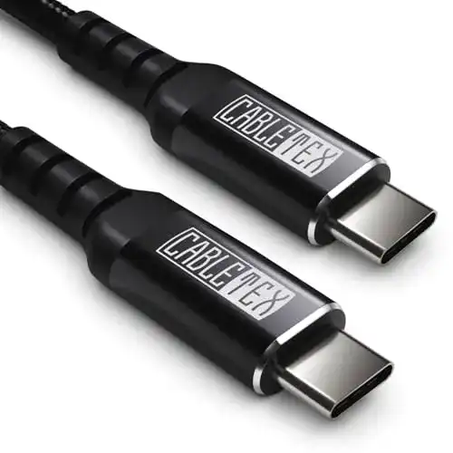 USB-C Kabel 3m von Cabletex Typ C USB 3.2 für Daten und Strom