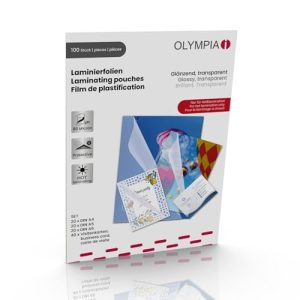 Laminierfolien Olympia Set 80 Mikron DIN A4, A5, A6 und Visitenkarten