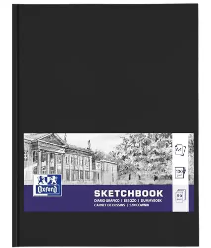 Skizzenbuch Oxford A4 Hardcover mit Fadenheftung und 192 Seiten