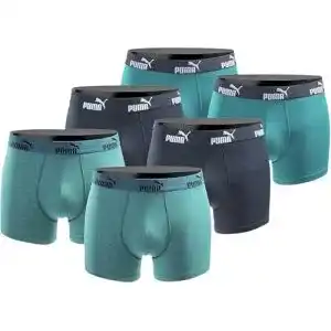 Puma Boxershorts Herren 6er Pack Basic Schwarz