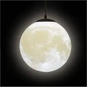 Mondlampe KRUIHAN 3D Pendelleuchte für Deckenbeleuchtung