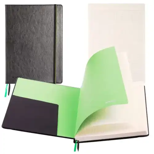 Wintex Hardcover-Notizbuch DIN A4 kariert mit 96 Seiten