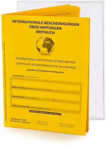 Impfpass Briefbogen.de Premium Set – Internationaler Impfausweis