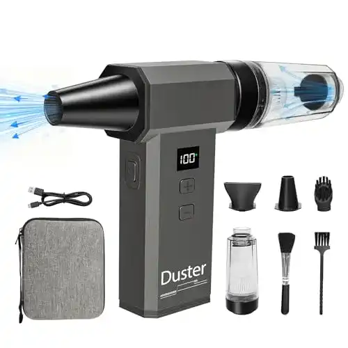 USB-Staubsauger Joueainou 2-in-1 Elektrisches Staubgebläse und Mini Staubsauger