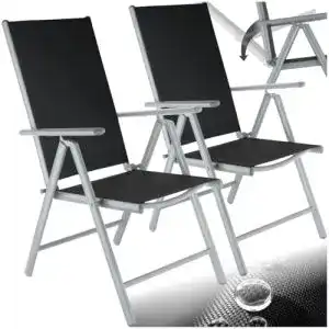Klappstuhl Tectake Aluminium Gartenstuhl 2er Set
