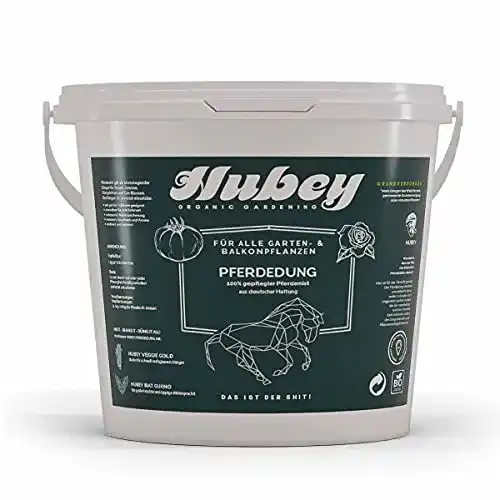 Bio Pferdemist Dünger von Hubey (6 kg) für Haus und Garten
