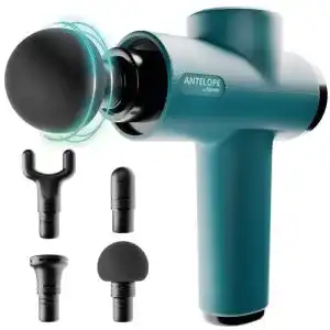 Beurer Antelope Boom Massagepistole Kompakte Massage Gun mit 4 Aufsätzen