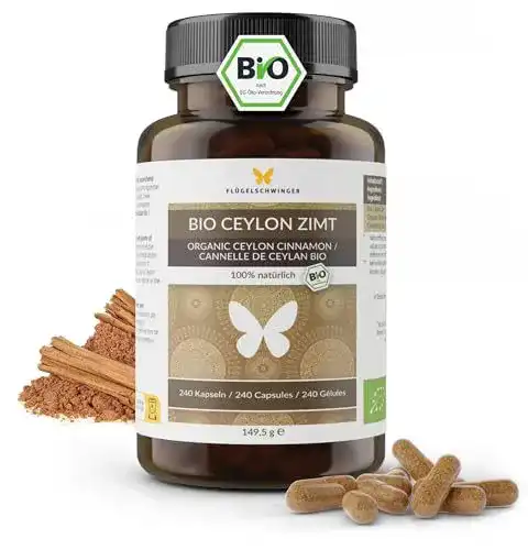 Zimtkapseln Flügelschwinger 240 BIO Ceylon Zimt Kapseln