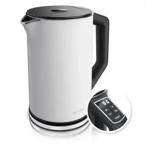 Arendo Edelstahl Wasserkocher mit Temperatureinstellung und Warmhaltefunktion