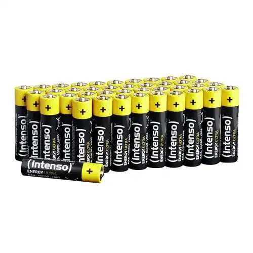 Intenso AAA LR03 Batterien, Gelb-Schwarz, 40er-Pack
