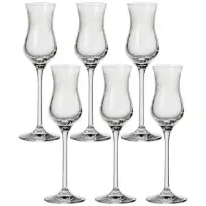 Leonardo Chateau Grappa-Gläser, 6er Set, spülmaschinenfeste Schnaps-Gläser