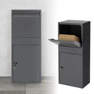 Paketbriefkasten ML Design aus robustem Stahl in Anthrazit