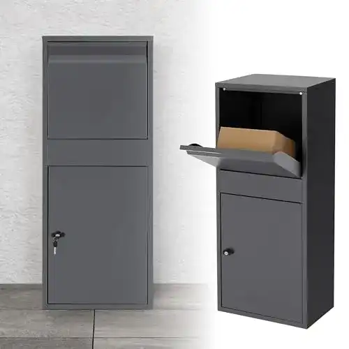 Paketbriefkasten ML Design aus robustem Stahl in Anthrazit