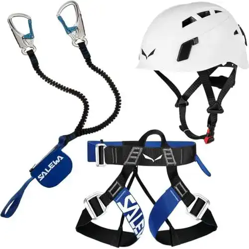 Klettersteigset Salewa Premium Attac Gurt Ferrata Lite Helm Toxo
