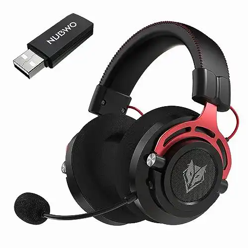 Nubwo Wireless Gaming Headset mit Mikrofon für PS5, PS4 und PC, 2.4G USB