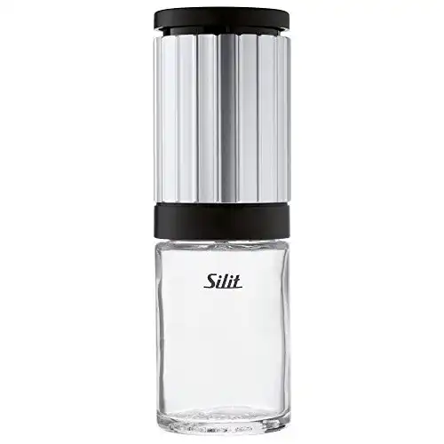 Chilimühle Silit Piccante 14 cm unbefüllt aus Edelstahl und Glas