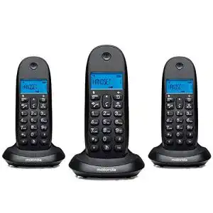 Schnurloses Telefon-Trio Motorola DECT C1003 mit 3 Mobilteilen